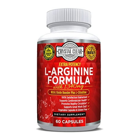 L-Arginine Supplement Plus L- Citrulline, Best for Nitric Oxide Boost with Essential Amino Acids to Promote Cardiovascular Health & Athletic Performance, No Blast, 60 (Best L Arginine Supplement In India)