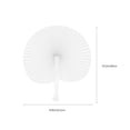 thumbnail image 2 of WHAMVOX  20 Pcs White Foldable Fan Folding Designed Hands Fans Paper, 2 of 8