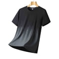 thumbnail image 5 of Workout Shirts for Men Plus Size Cooling Performance T-Shirt Gradient Print Short Sleeve Moisture Wicking Breathable Athletic Tops Size M-5XL, 5 of 5