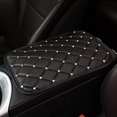 thumbnail image 1 of LAICAIW Bling Bling Diamond Center Console Cover Luster Crystal Rhinestone Arm Rest Pad Protective Case for Women Girls, 1 of 6