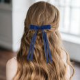 thumbnail image 2 of Women's Tassel Ribbon Bowknot Hair Clip - Polyester, Long Tail, Metal Clip, for Thick/Curly Hair, Parties/Daily Wear, Barrettes, 2 of 6
