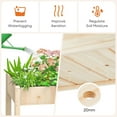 thumbnail image 5 of LIFERECORD Wooden Raised Garden Bed with Legs, 48"L X 24"W X 30"H, Elevated Reinforced Large Planter Box for Vegetable Flower Herb Outdoors, Wood, 5 of 10