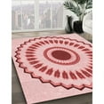thumbnail image 2 of Ahgly Company Indoor Square Patterned Valentine Red Area Rugs, 8' Square, 2 of 6