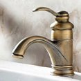 thumbnail image 1 of Vintage bronze single lever bathroom sink faucet, compatible with bar, balcony and basin, 1 of 5