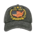 thumbnail image 3 of US 250th Anniversary Celebration Hat 1776-2026 4th of July Patriotic Cap USA American Flag Distressed Hat Adjustable Casual Cap for Men Women Outdoor Events,Camouflage Green, 3 of 5