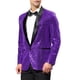 thumbnail image 4 of CHAQUETA DE DEPORTE CON LENTEJUELAS INSPIRE CHIC PARA HOMBRE, CON SOLAPA DE CHALECO, DE UN BOTÓN, BRILLANTE, MORADO, PARA BODA, 4 of 7
