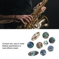 thumbnail image 4 of 9PCS White Shellfish Saxophone Key Buttons Replacement Finger Buttons For Alto And  Saxophones, 4 of 8