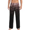 thumbnail image 2 of Lsque Rose Gold Glitter1 Print Men's Pajama Pants, Lounge Pant - Comfortable Home Wear,Elastic Waistband, Stylish Design-X-Large, 2 of 9