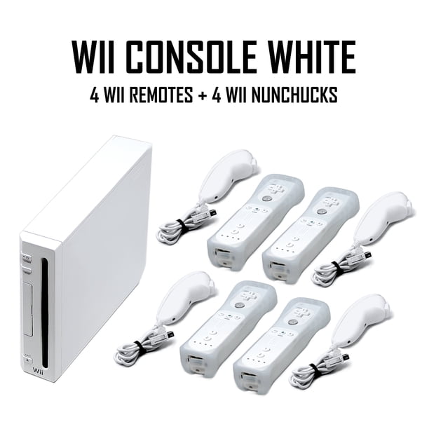 Restored Wii Console White - Four Voomwa Remotes - Wii Sports