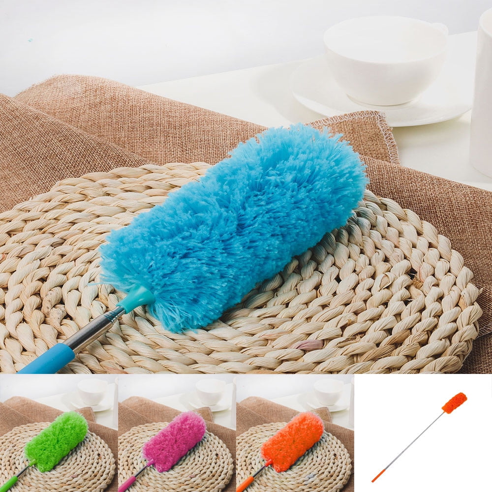 Extendable Telescopic Magic Microfibre Cleaning Duster Extending Washable Brush 