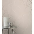 thumbnail image 3 of Fine Decor Quartz Blush Fractal Unpasted Expanded Vinyl Wallpaper, 20.5-in by 33-ft, 56.4 sq. ft., 3 of 6