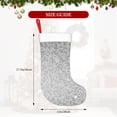 thumbnail image 4 of Naloa Silver Mosaic Christmas Stockings Decorations, Xmas Ornaments, DIY Personalized Farmhouse Decor for Home Family Party Tree, 4 of 7