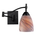 thumbnail image 1 of ElkGroup International 10151/1DR-CR Celina 1-Light Swingarm Sconce In Dark Rust And Creme Glass, 1 of 2