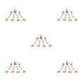thumbnail image 1 of maskred Mini House Tableware Set Miniature Kitchen Ornament Interesting 1/12 Scale Scene Layout Dinnerware Kit Models Props Rose 5Set, 1 of 6