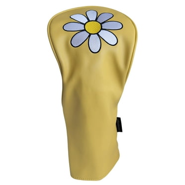 White Daisy Driver Headcover by ReadyGolf (Yellow)
