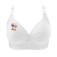 thumbnail image 3 of Wiyuqeen Bras for Women No Underwire Supportive Everyday Bras Plus Size Full Coverage Push Up Bralettes with Love Print, 3 of 5