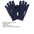 thumbnail image 7 of comerut Sunscreen Gloves Solid Color High Elastic Breathable Non-slip Half-Finger Gloves Sun-Protection Spandex Women Men Summer Outdoor Cycling Gloves Sports Accessories, 7 of 7