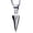 Silver, variant on Fashion Jewelry Arrow Head Pendant Long Chain Necklace Stainless Steel Gift-Silver