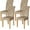 Velvet Beige a, variant on Chair Covers for Dining Chairs Set of 4,Beige Floral Stretch Dining Room Chair Cover Kitchen Parsons Chair Slipcovers (Pack of 4, Beige Floral)