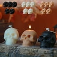 thumbnail image 1 of Velas Aromáticas Decorativas con Forma de Calavera para Halloween | Juego de 5 Velas con Forma de Calavera de Calabaza | Cera de Soja | 7 X 5,5 X 5,5 Cm | Ligeras y Portátiles | Regalo de Halloween |, 1 of 6