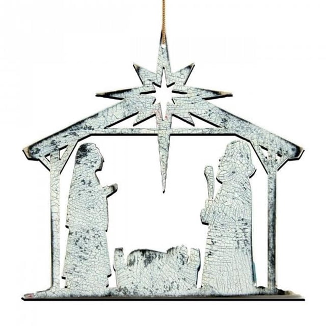 Designocracy 99951-M Nativity Holy Night Wooden Magnet Wall Decor