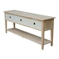 thumbnail image 5 of International Concepts Solid Wood Entertainment 72" TV Stand in White, 5 of 11