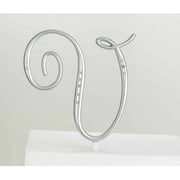 Silver Rhinestone Monogram, A