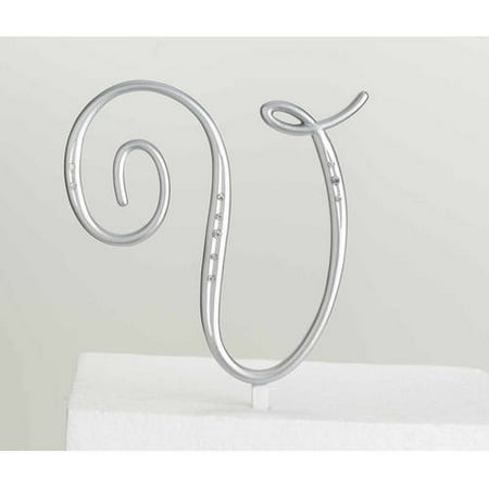 Silver Rhinestone Monogram, A