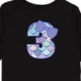 thumbnail image 4 of Inktastic 3rd Birthday Mermaid 3 Year Old Girl Girls Long Sleeve Toddler T-Shirt, 4 of 5