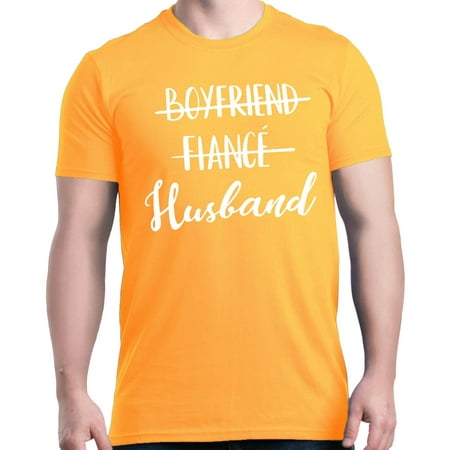 Boyfriend Light T-shirt - Shop4Ever Men's Boyfriend Fiance Husband Wedding Graphic T-shirt