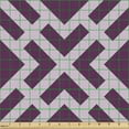 thumbnail image 2 of Ambesonne Abstract Fabric by the Yard, Squares Pattern Winery Art, 3 Yards, Purple Lilac, 2 of 5