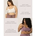 thumbnail image 4 of Kindred Bravely Sublime Wireless Busty Sleep Pumping Bra | Seamless Pumping & Nursing Bra for E, F, G, H Cups (Oatmeal Heather, Small-Busty), 4 of 6