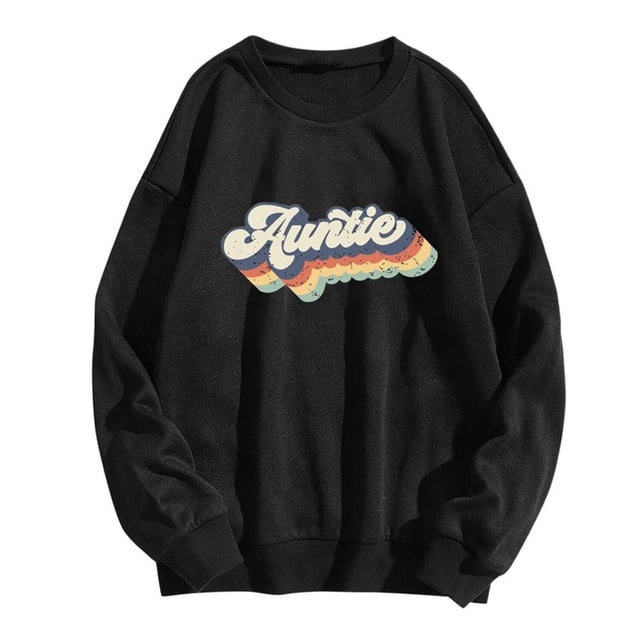 MesaSe Womens Casual Manches Longues Graphiques Tee-Shirts Sweat-Shirts Col Rond Pulls pour les Femmes