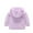 Purple, variant on FRSASU Toddler Kids Baby Grils Boy Ear Zipper Solid Thick Hooded Coat Warm Outwear White 18-24 Months