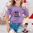 thumbnail image 2 of TZEWGL T-Shirts pour Enfants Imprimé Dessin Animé Col Rond Ample Manches Courtes Vêtements pour Filles Garçons Taille 8-9T, 2 of 4