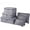 Gray, variant on Travel Organizer Luggage Compression Pouches, 6 Set Travel Storage Bags Travel Multi-functional Clothing Sorting Packages (Orange)