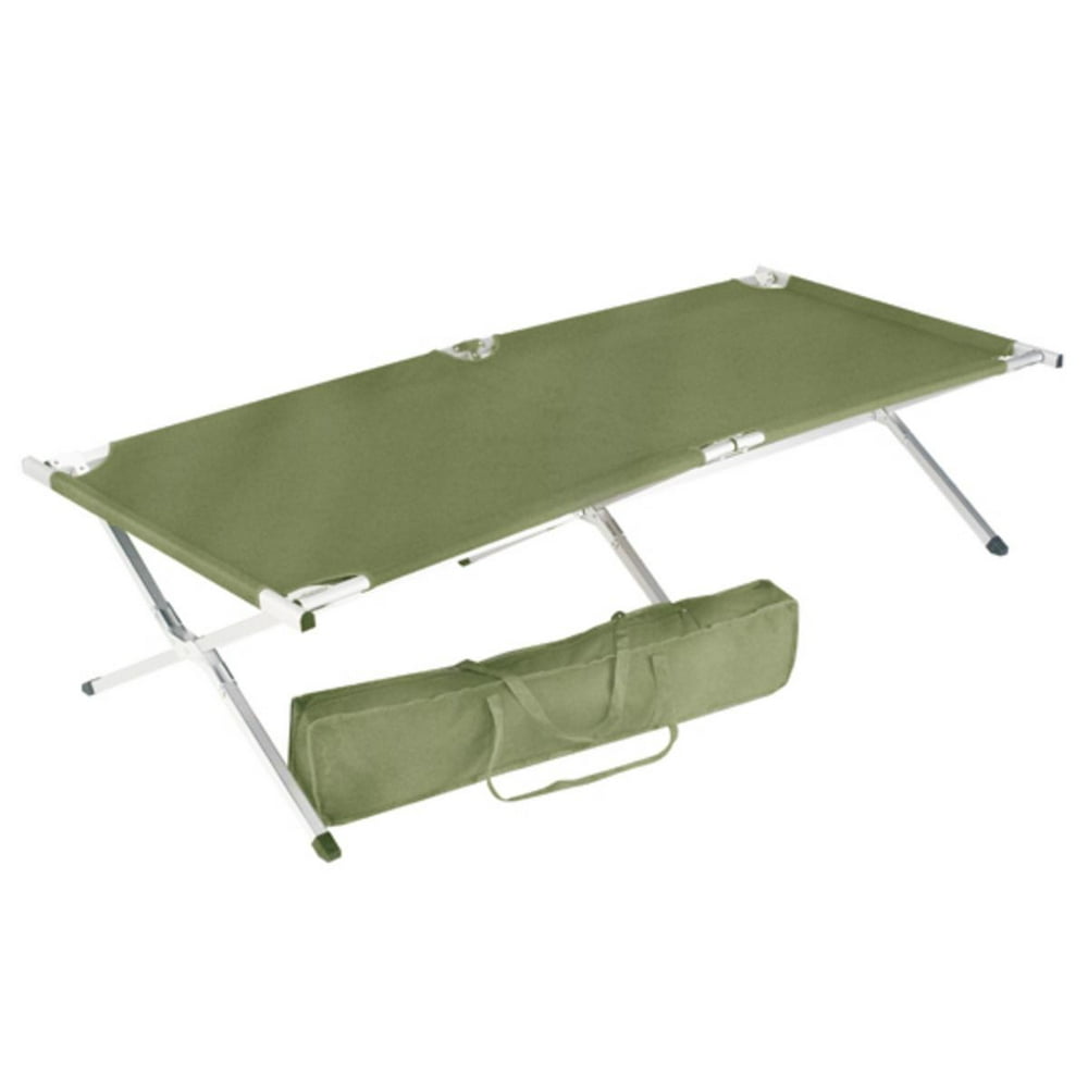 G.I. Type Olive Drab Oversized Aluminum Folding Cot