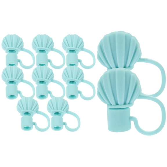 PTOOTP Straw Tips Cover Caps Protective Cute Design 10Pcs