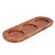 thumbnail image 1 of 1Pc Creative Whisky Holder Wooden Three-slots Cup Mat Cup Serving Tray (Random Color), 1 of 3