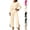 Beige, variant on Womens Casual Two Piece Matching Outfit Soft Knit Contrast Trim Sleeve Top & Structured Straight-Leg Split Hem Pants Daily Street Outfits, Size (S-XL)