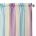 thumbnail image 2 of Spectrum Lilac - Turqouise Solid Modern Window Curtain Panel: 50" x 84", Rod Pocket Panel, 2 of 3