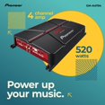 thumbnail image 2 of Amplificador para coche Pioneer GM-A4704, 4 canales, puenteable, 520 W, 2 of 6