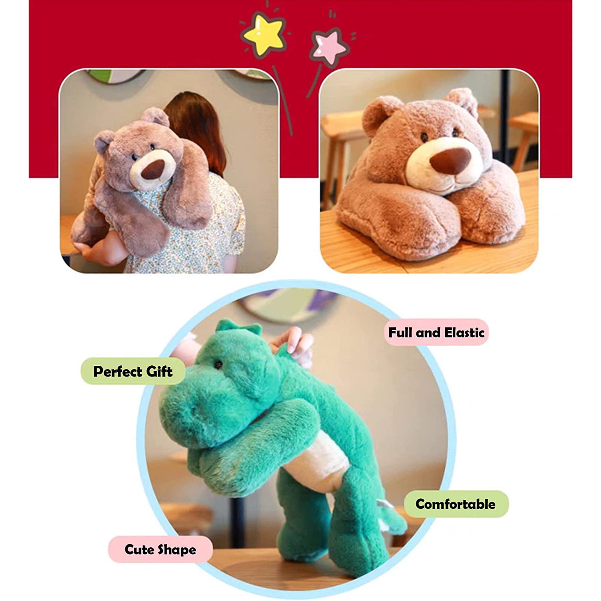 Weighted Plush Stuffed Animal Pillow Toy for Anxiety, ADHD, & Insomnia –  Swagican