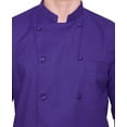 thumbnail image 4 of WARRIOR POINT men's chef coat half sleeve PolyCotton slim fit chef coat size-(S-6XL), 4 of 7