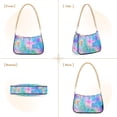 thumbnail image 7 of FORMRS Womens Shoulder Bag with Chain Strap Clutch Purse Cute Tote Handbag, Neon Starfish Pattern, 7 of 7