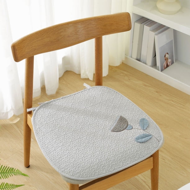 Cojín de silla de algodón Almohadilla de asiento antideslizante | Almohada delgada y ergonómica para sillas de oficina y hogar | Anti-arañazos para gatos | Meditación en el suelo y uso de la