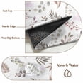 thumbnail image 6 of 2'x6' Rug Runners for Hallways Kitchen, Brown Leaves Herbs Non Slip Entryway Beside Floor Carpet Runner, Botanical Pastoral Leaf Country Washable Laundry Room Bedroom Throw Rugs Mat for Family Pet, 6 of 8