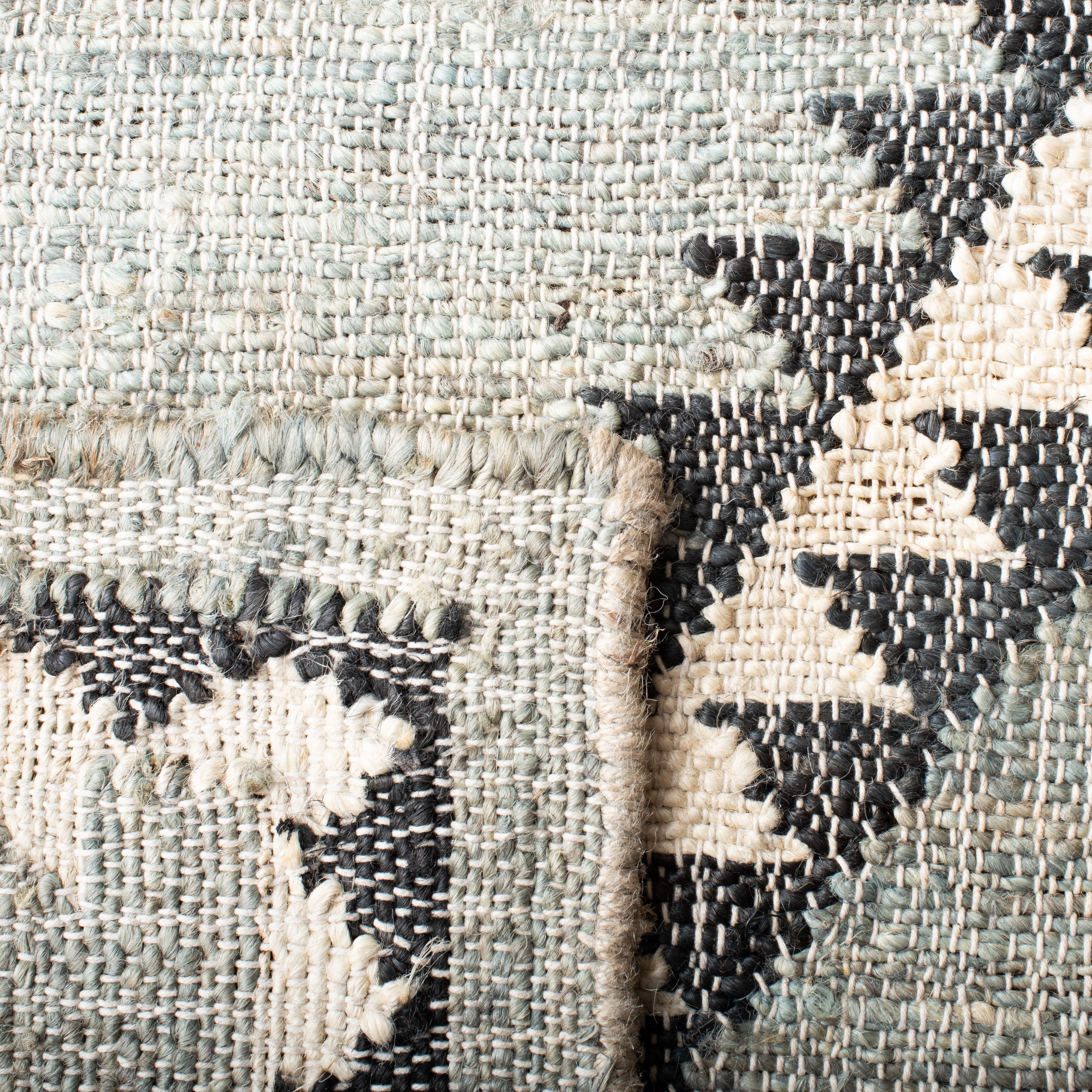 SAFAVIEH Kilim Aindreas Tribal Area Rug, Blue/Black, 7' x 7' Round