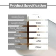 thumbnail image 6 of SSBM Mini Stretch Wrap with Plastic Dispenser Handle 5" x 1000' 456 Rolls 55 Gauge Clear Shrink Film for Wrapping, 6 of 7