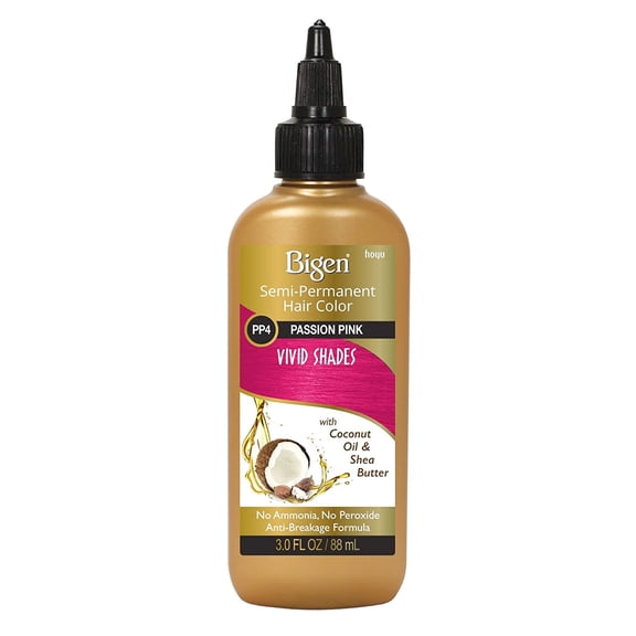 Bigen Semi Permanent Hair Color Vivid Shades  PP4 Passion Pink 3 Oz.